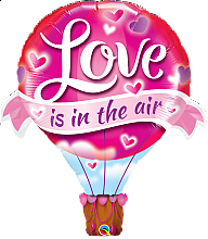 Fóliový balónik Love is in the air - Balón 107 cm