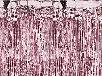 Party závěs rose gold 90 x 250 cm