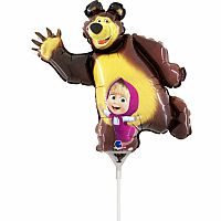 Fóliový balónik MINI Máša a Medveď 35cm