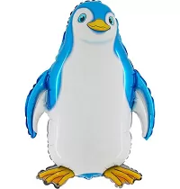 Fóliový balónik MINI Tučniak Modrý 35cm