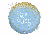 Fóliový balónik Its a Boy Trblietavý 46cm