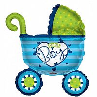 Fóliový balónik Kočík BABY BOY 91 cm