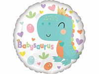Fóliový balónik Kruh - Babysaurus 43cm