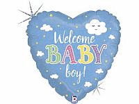 Fóliový balónik Vitajte chlapčeka!