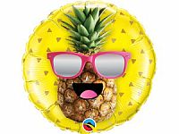 Fóliový balónik Kruh - Pán COOL Ananás 45cm