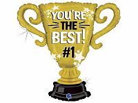 Fóliový balónik Pohár - Youre The Best 84cm