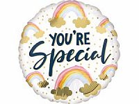 Fóliový balónik Kruh - You're special 43cm