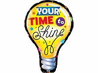 Fóliový balónik Žiarovka YOUR TIME TO SHINE 102cm