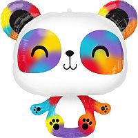 Fóliový balónik žiarivý - Panda 60 x 60 cm