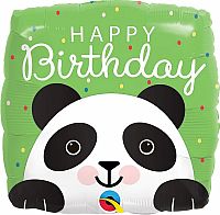 Fóliový balónik štvorec - Panda 46cm