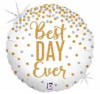 Fóliový balónik Best Day Ever 45cm