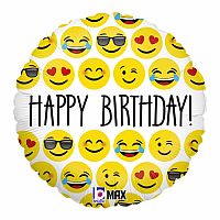 Fóliový balónik Emoji HB Kruh 46cm