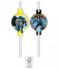 EKO papírová brčka - Batman 4ks
