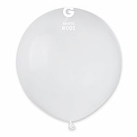 Balónek 48cm/19" #001 bílý 25 ks