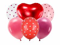 Latexové balonky - můj Valentýn 30 cm - 6 ks