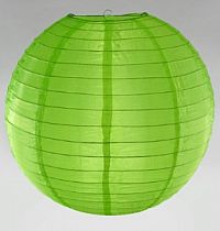 Lampion kulatý 30 cm zelený