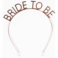 Čelenka Bride To Be - rosegold