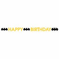 Narozeninový nápis Batman Happy Birthday 180 cm