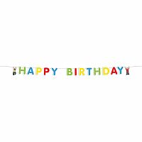 Narozeninový nápis Pat a Mat - Happy Birthday - 150 cm