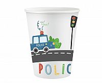 Papírové kelímky policejní 6 ks