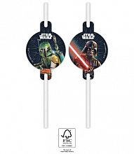 EKO papírová brčka - STAR WARS - Galaxie 4ks
