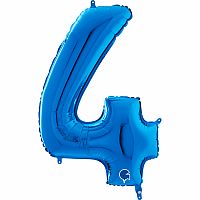 Číslice 4 modrá (66cm,26")