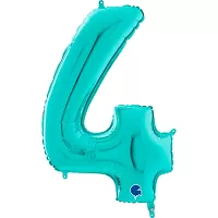 Číslice 4 modrá TIFFANY (66cm,26")