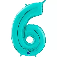 Číslice 6 modrá TIFFANY (66cm,26")