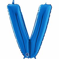 Písmeno modré V (66cm,26")