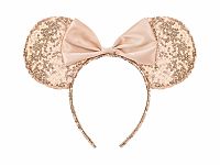 Čelenka Myška Minnie s mašlí - rosegold