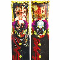 Halloweenská dekorace měnící Creepy Carnevil - obraz 94 x 30 cm