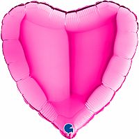 Foliový balonek srdce magenta 46 cm