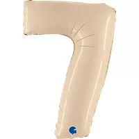 Fóliová číslica 7 krémová 102cm