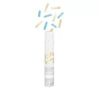 Vystřelovací konfety Hello Baby 30 cm - modrá