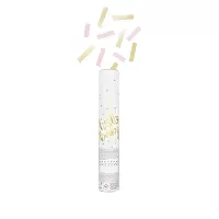 Vystřelovací konfety Hello Baby 30 cm - růžová