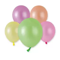 Balónik 13cm/5" #081 neónový mix 100 ks
