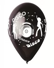 Latexový balonek s potiskem Disco