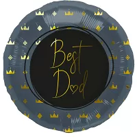 Fóliový balónik modrý Best Dad 45 cm