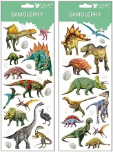 Samolepky Dinosauři s ražbou