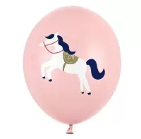 Latexový balonek koník pastelově růžový