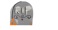 Papírové party ubrousky RIP náhrobek 16 ks