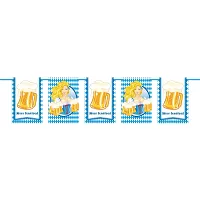 Papírová vlaječková girlanda Oktoberfest Pivo - 10 m