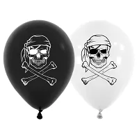 Latexové balóniky Pirátska lebka 30cm - 25 ks