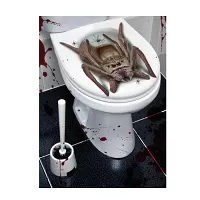 Halloweenská samolepka na wc - pavouk