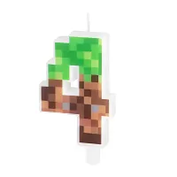 Dortová svíčka číslice Minecraft 4