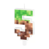 Dortová svíčka číslice Minecraft 5