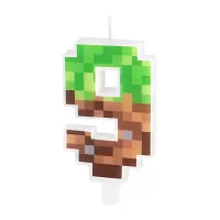 Dortová svíčka číslice Minecraft 9