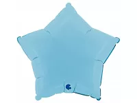 Foliový balonek hvězda světle modrá 46 cm