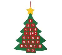 Adventní kalendář Vánoční stromeček s kapsami