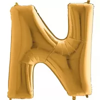 Fóliové písmeno N zlaté 102 cm